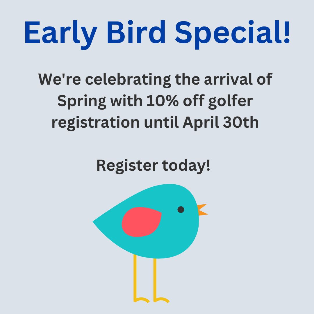 Early bird special - 10% off tickets until April 30th!