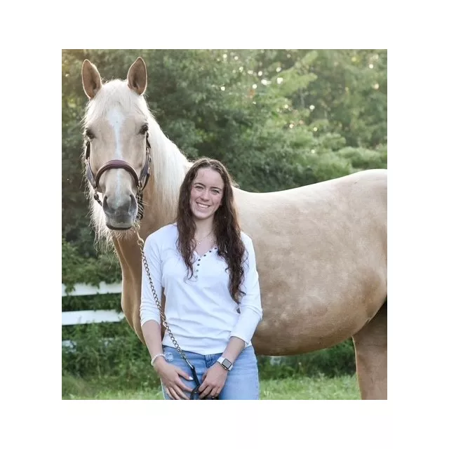 Kylie & her beautiful palomino horse, Taffy